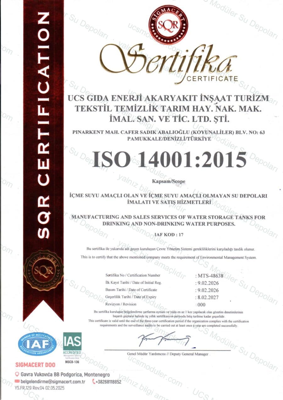 ISO 14001 belgesi