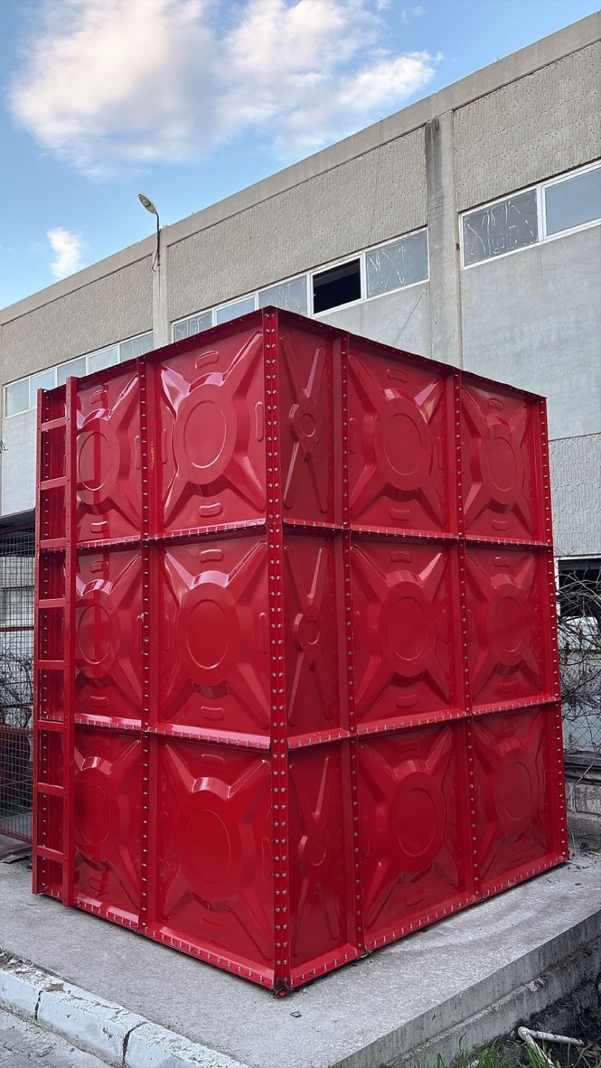 UCS modular water tank — Thermoplastic-coated fire reserve tank