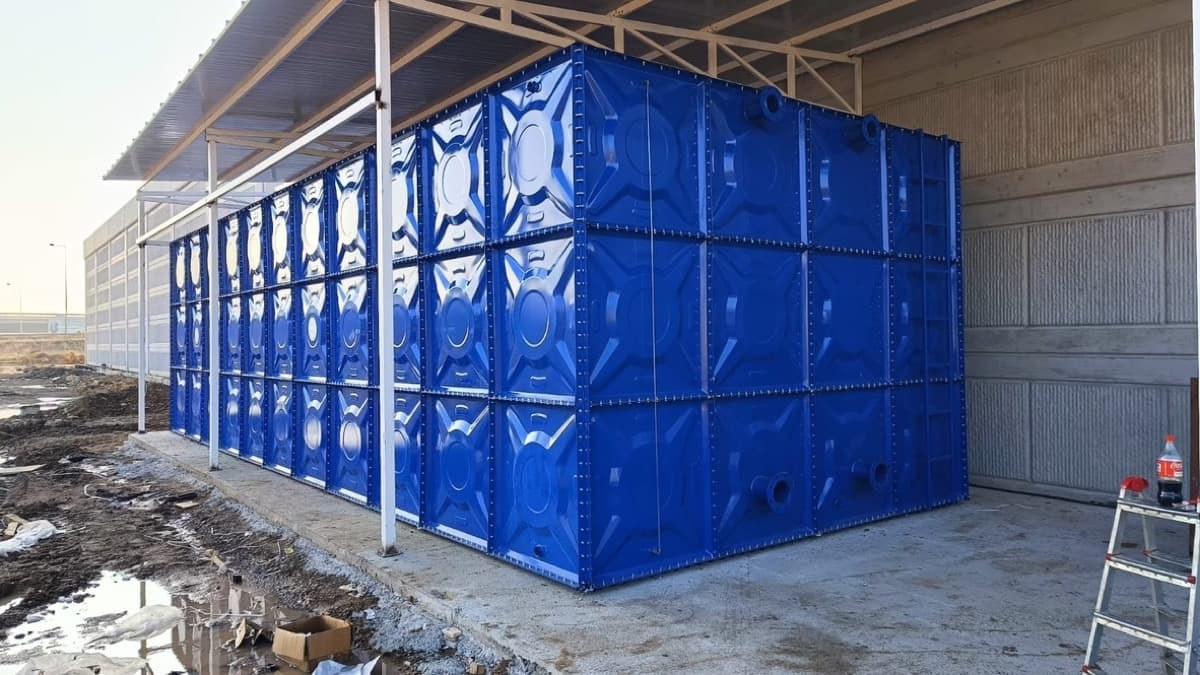 UCS modular water tank — Thermoplastic-coated drinking water tank